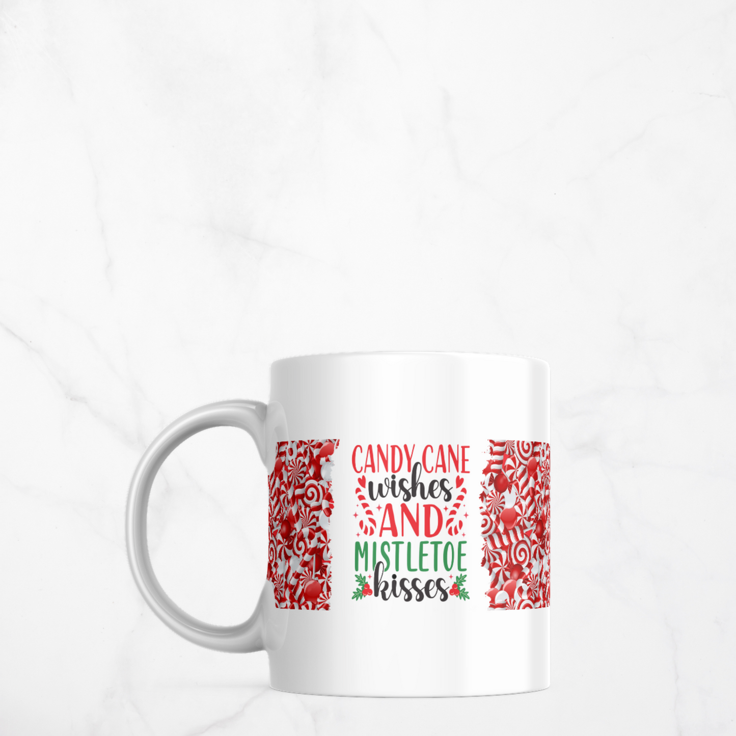 Peppermint Christmas Mug