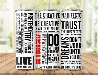 The Creative Manifesto Tumbler