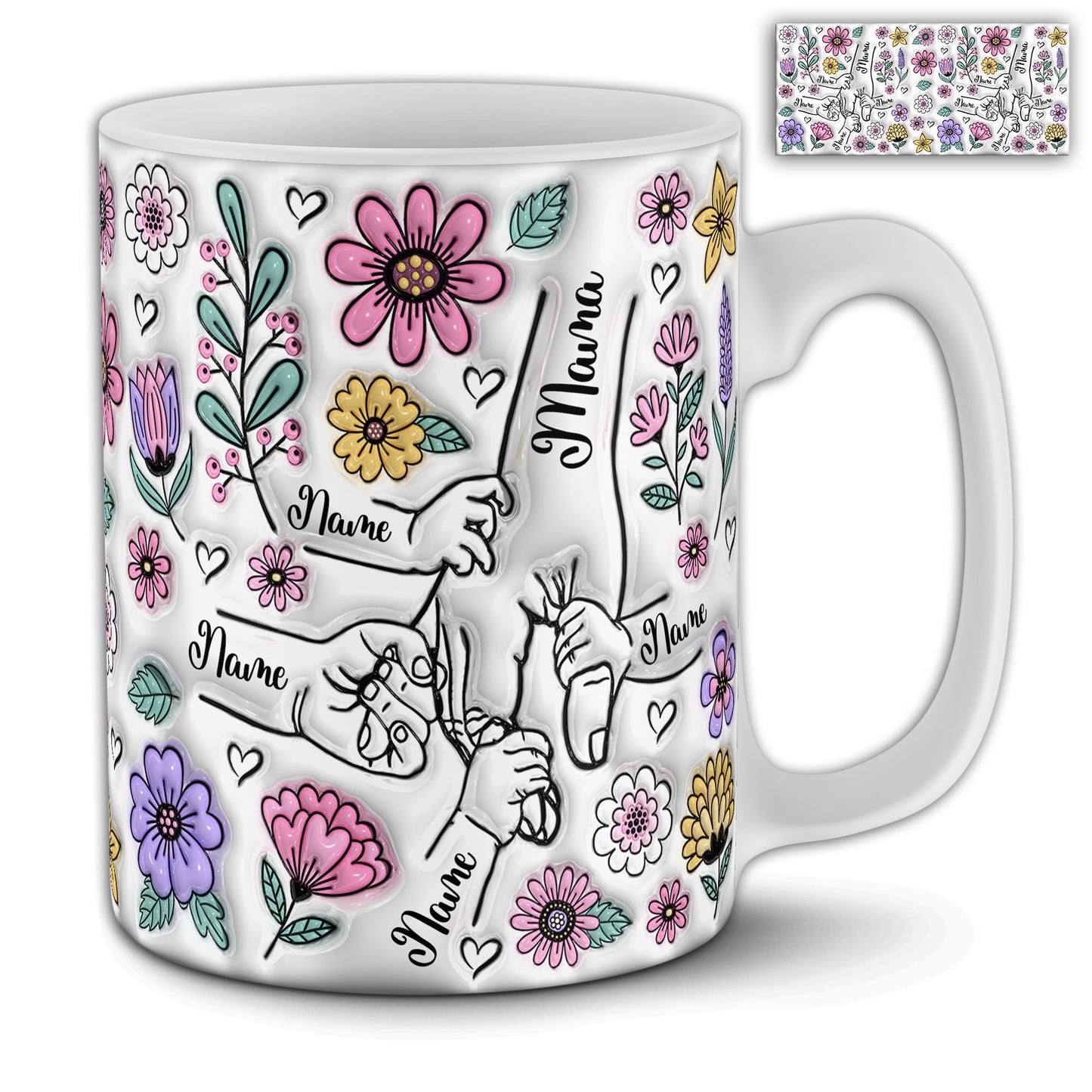 Holding Mom's Hand Mug