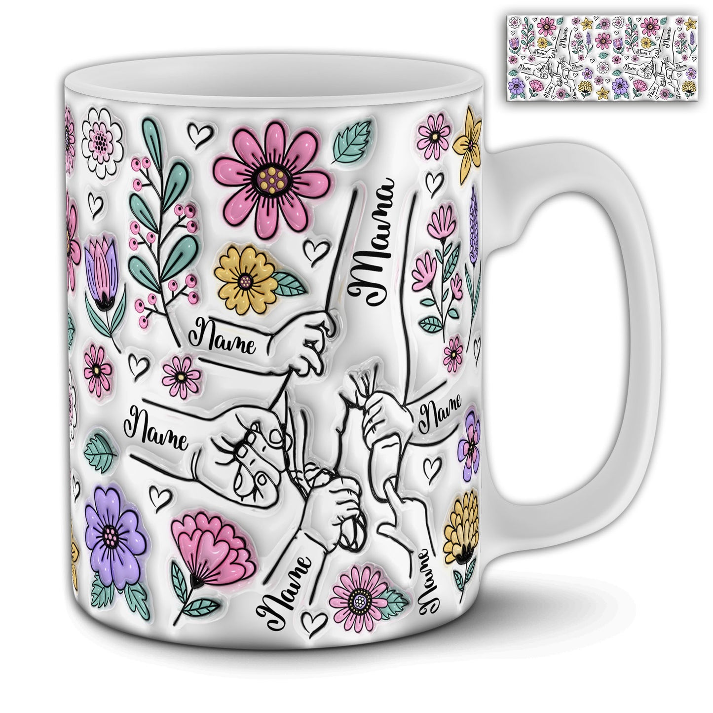 Holding Mom's Hand Mug