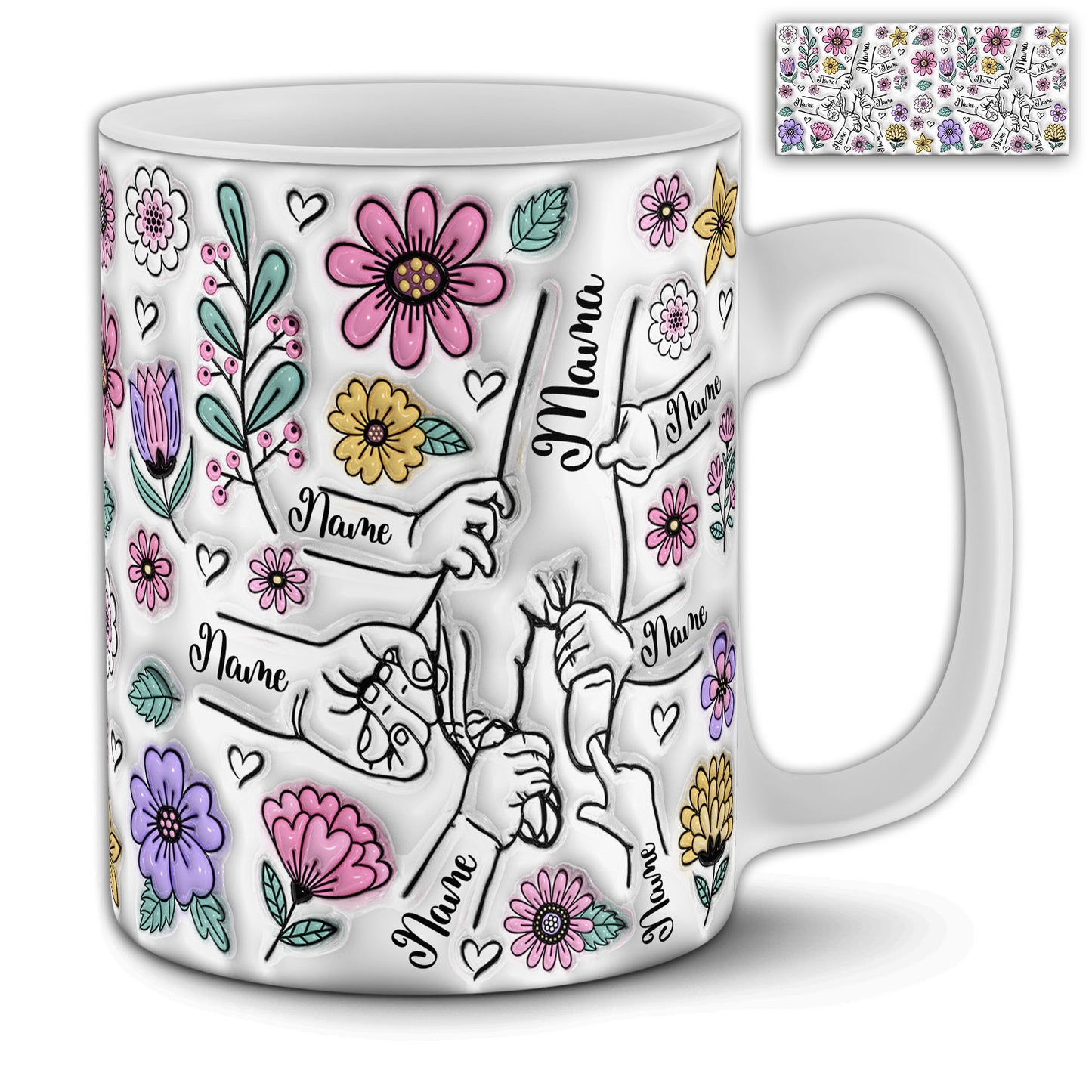 Holding Mom's Hand Mug