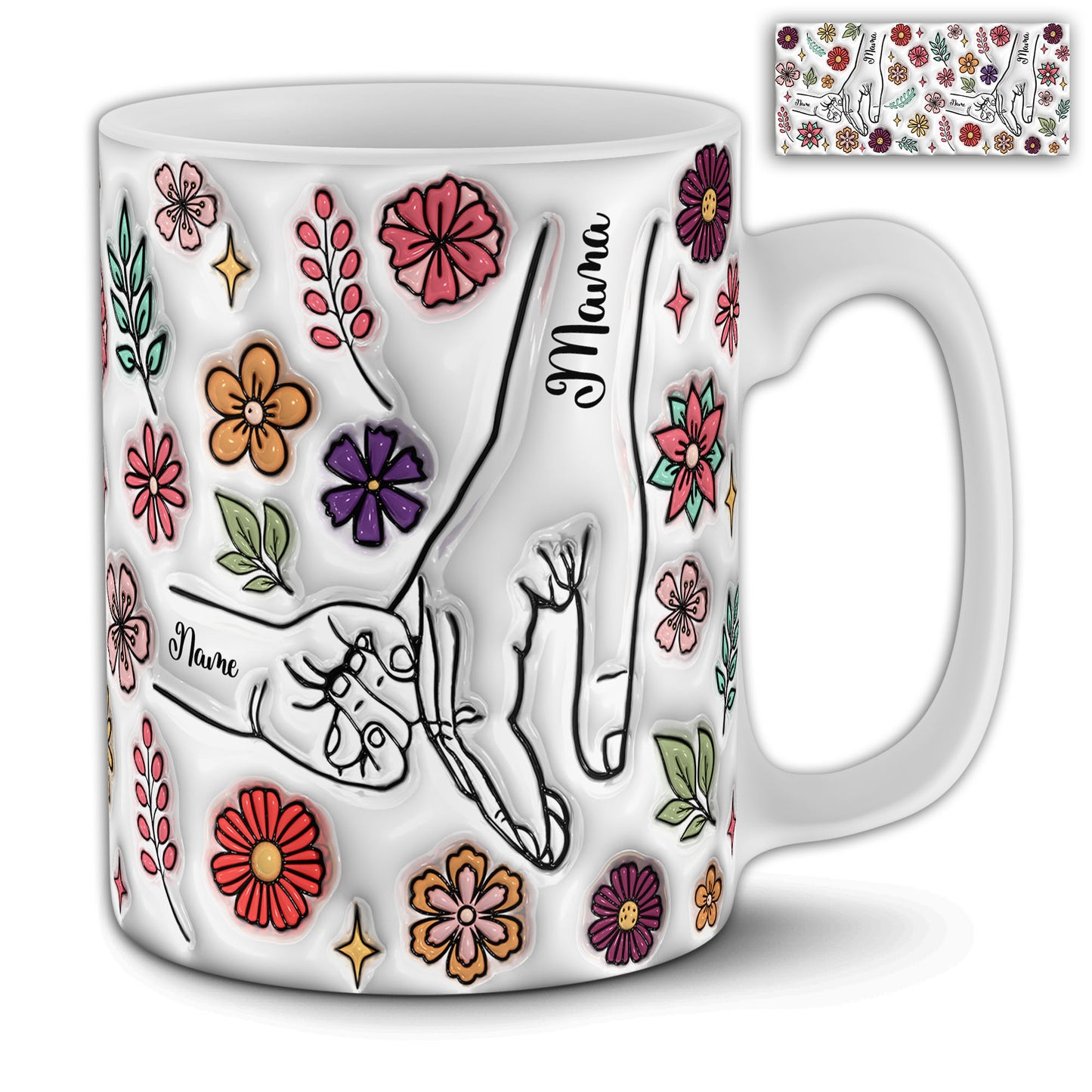 Holding Mom's Hand Mug