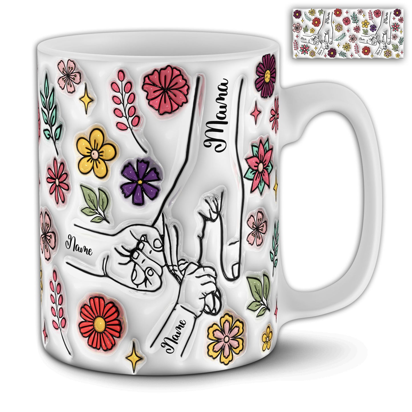 Holding Mom's Hand Mug